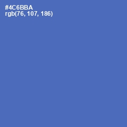 #4C6BBA - San Marino Color Image