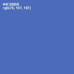 #4C6BBB - San Marino Color Image