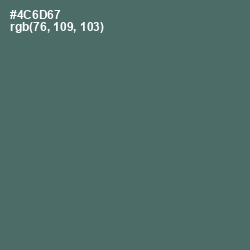 #4C6D67 - Cutty Sark Color Image