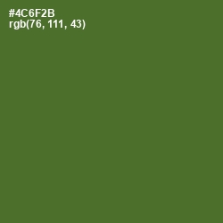 #4C6F2B - Chalet Green Color Image