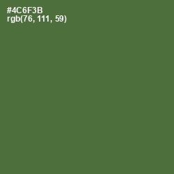 #4C6F3B - Chalet Green Color Image