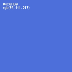 #4C6FD9 - Indigo Color Image