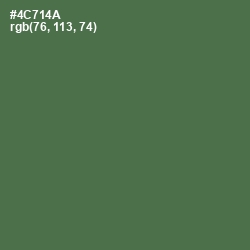 #4C714A - Fern Green Color Image