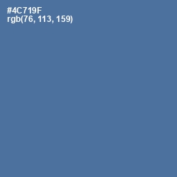 #4C719F - Wedgewood Color Image
