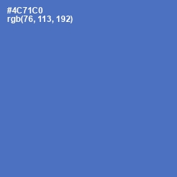 #4C71C0 - Indigo Color Image