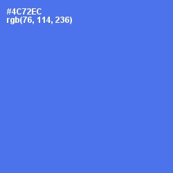 #4C72EC - Royal Blue Color Image