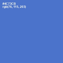 #4C73CB - Indigo Color Image