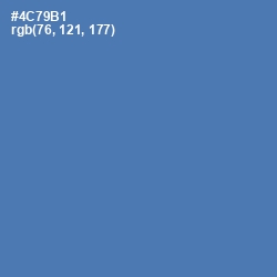 #4C79B1 - San Marino Color Image