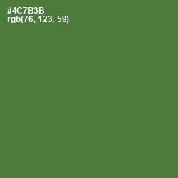 #4C7B3B - Chalet Green Color Image