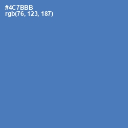 #4C7BBB - San Marino Color Image