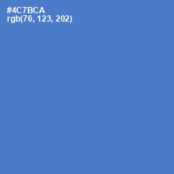 #4C7BCA - Indigo Color Image