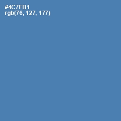 #4C7FB1 - San Marino Color Image