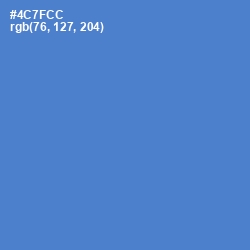 #4C7FCC - Indigo Color Image