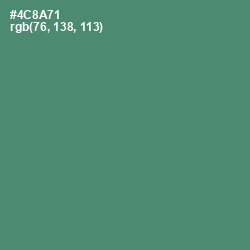 #4C8A71 - Viridian Color Image