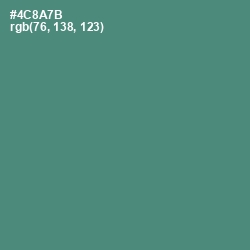 #4C8A7B - Viridian Color Image