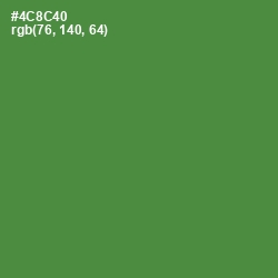 #4C8C40 - Hippie Green Color Image