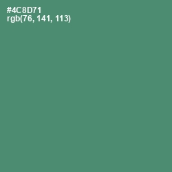 #4C8D71 - Viridian Color Image