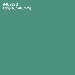 #4C927D - Viridian Color Image