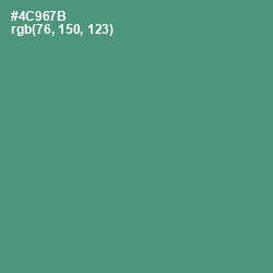 #4C967B - Viridian Color Image