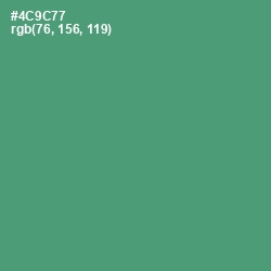 #4C9C77 - Viridian Color Image