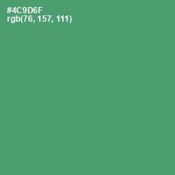 #4C9D6F - Viridian Color Image