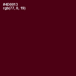 #4D0013 - Cab Sav Color Image