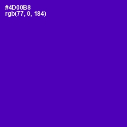 #4D00B8 - Purple Color Image