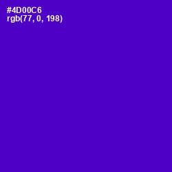 #4D00C6 - Purple Heart Color Image