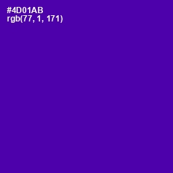 #4D01AB - Purple Color Image