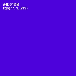 #4D01DB - Purple Heart Color Image