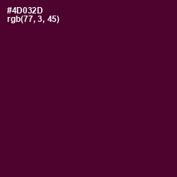 #4D032D - Barossa Color Image