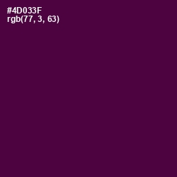 #4D033F - Blackberry Color Image