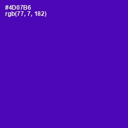 #4D07B6 - Purple Color Image