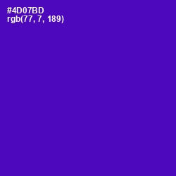 #4D07BD - Purple Color Image