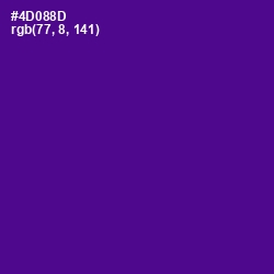 #4D088D - Pigment Indigo Color Image