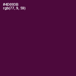 #4D093B - Blackberry Color Image