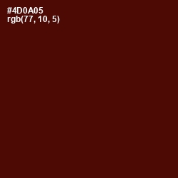 #4D0A05 - Mahogany Color Image