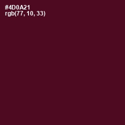 #4D0A21 - Barossa Color Image