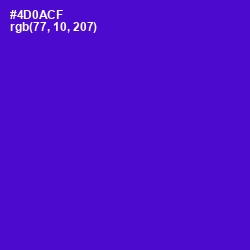 #4D0ACF - Purple Heart Color Image