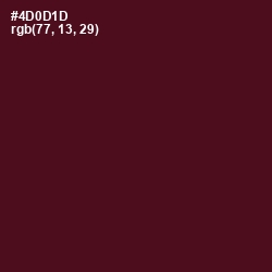 #4D0D1D - Cab Sav Color Image