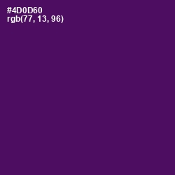 #4D0D60 - Scarlet Gum Color Image