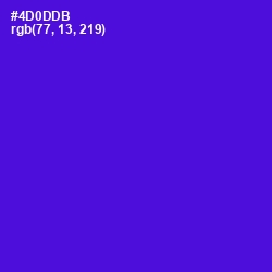 #4D0DDB - Purple Heart Color Image