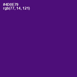 #4D0E79 - Honey Flower Color Image