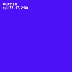 #4D11F8 - Purple Heart Color Image