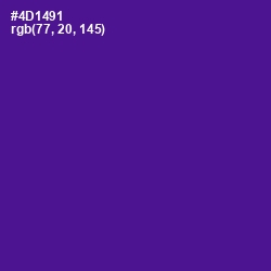 #4D1491 - Pigment Indigo Color Image