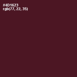 #4D1623 - Wine Berry Color Image