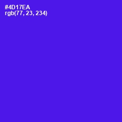 #4D17EA - Purple Heart Color Image