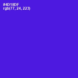 #4D18DF - Purple Heart Color Image