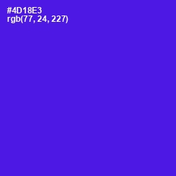 #4D18E3 - Purple Heart Color Image
