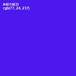 #4D18ED - Purple Heart Color Image